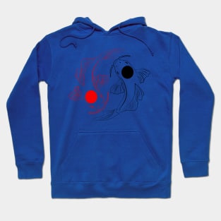 Koi fish yin yang Hoodie